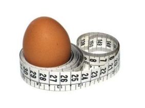 კვერცხი და სანტიმეტრი წონის დაკლებისთვის