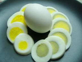 მოხარშული კვერცხი წონის დაკლებისთვის